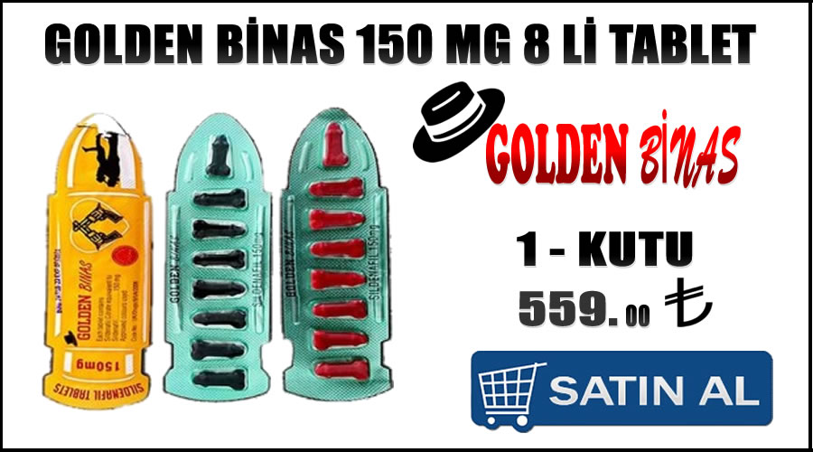 Golden binas 150 mg 8 li tablet Cinsel performans artışı