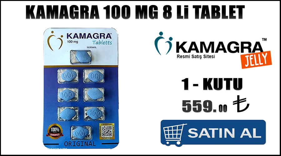 Kamagra 100 mg 8 li tablet Sertleşme problemi çözümü