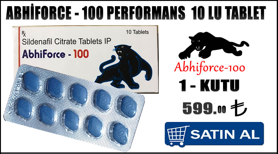 Abdiforce 100 performans 10 lu tablet Erkek iktidarsızlık tedavisi