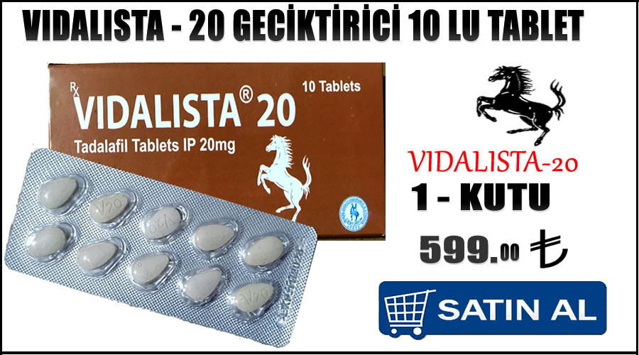 Vidalista 20 geciktirici 10 lu tablet kampanya