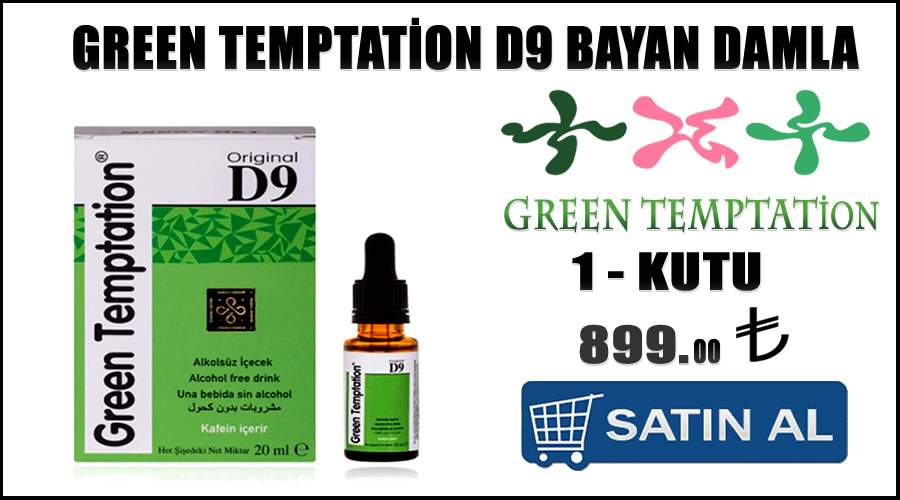 Green temptation D9 bayan damla eczane fiyatları