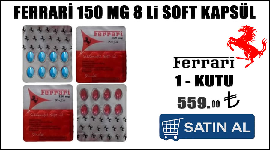 Ferrari 150 mg 8 li soft kapsül testosteron arttırıcı