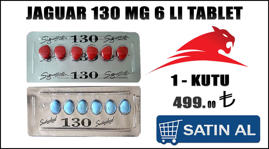 Jaguar 130 mg 6 lı tablet takviyesi siparişi